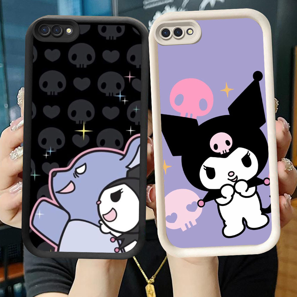 TS-22 KUROMI Shockproof Casing untuk OPPO A5 A5X A3S A1K A12E Realme 14 14T C2 C2s