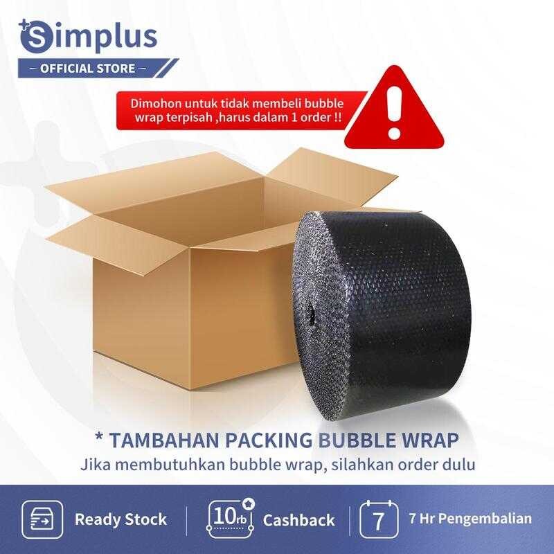 

(TIDAK BOLEH DIPISAH HARUS DIPESAN BERSAMA DENGAN PRODUK) Tambahan Packing Bubble Wrap TH002