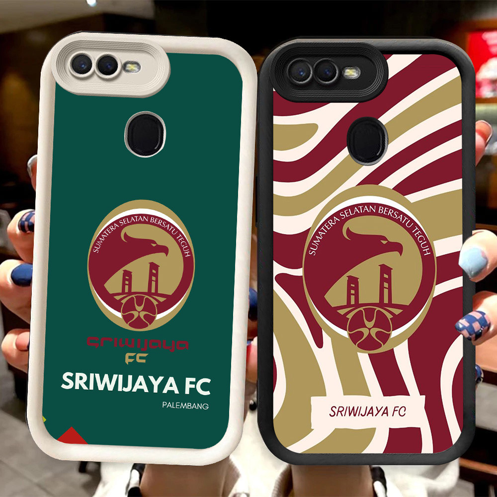 R9 FC-Sriwijayas Casing untuk OPPO A11K A12s F5 A12 F7 A5S F9 Pro A7 Hitam dan Putih