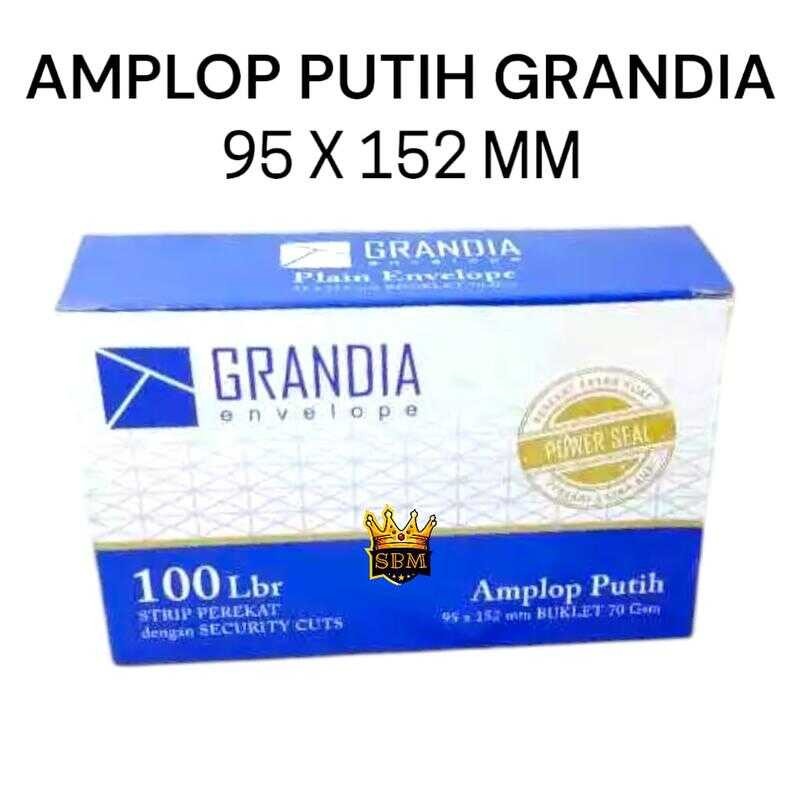 

ATG ~ AMPLOP PUTIH POLOS SEDANG 104 GRANDIA ISI 100 LEMBAR kualitas paperline ( sudah ada lem ) PROMO