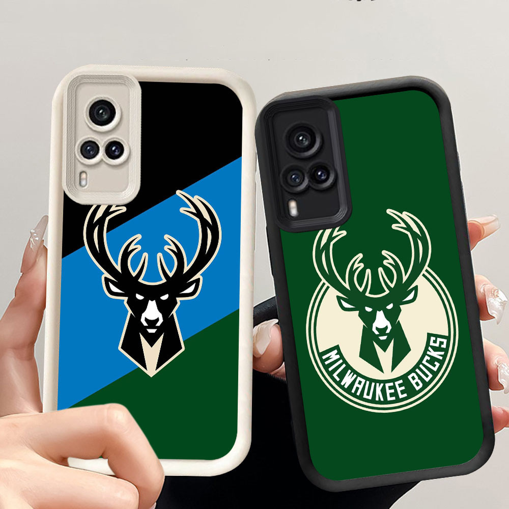 Lembut Casing untuk VIVO Y33 Y31 V21E Y53s V21 Y51S Y73 Y51A Y51 Kasus CF38 Milwaukee Bucks