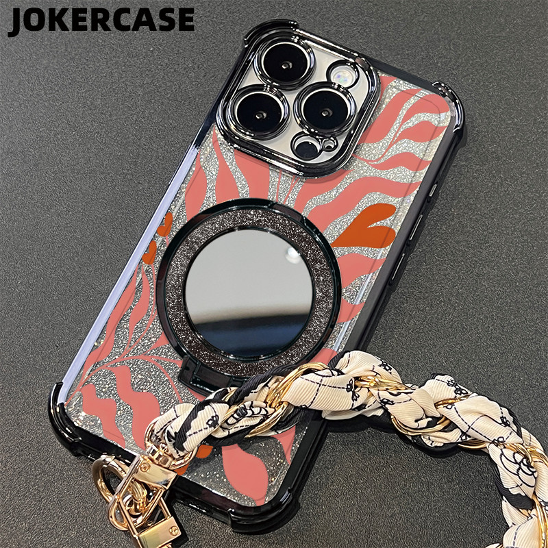 Case OPPO A12 A16 A17 A18 A38 A3s A5 A57 Glitter Card With Strap Case OPPO A7 A60 A9 2020 A95 A96 An