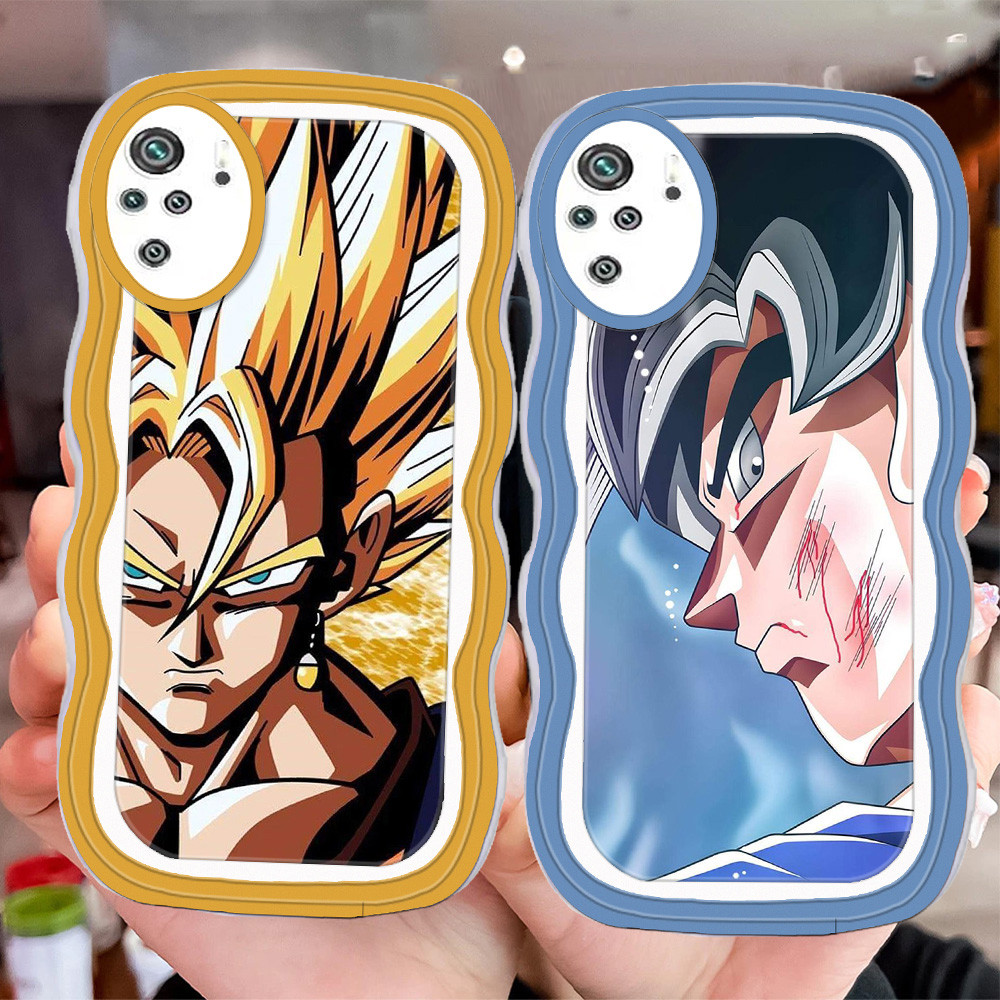 D-38 Saiyan Dragon Ball Transparan Casing untuk Xiaomi Redmi Note 10 10S 10C Pro Max 5G Case