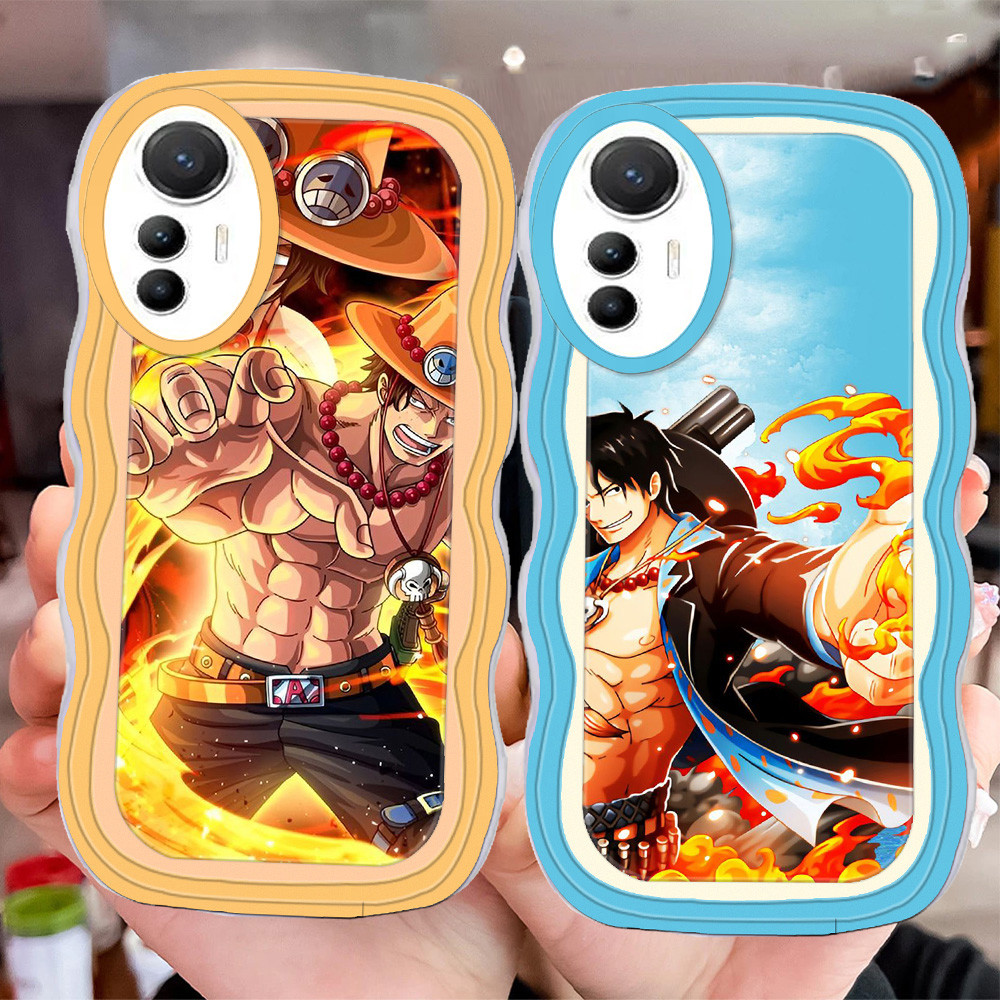 D-18 One Piece Ace Transparan Casing untuk Xiaomi 12T 12 Lite 11T 10T Mi 9 Pro 5G Case