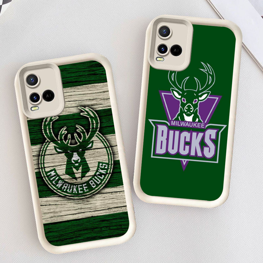 Lembut Casing untuk VIVO Y21t Y33s V20 Y21e Y21s Y21 Pro Kasus CF38 Milwaukee Bucks