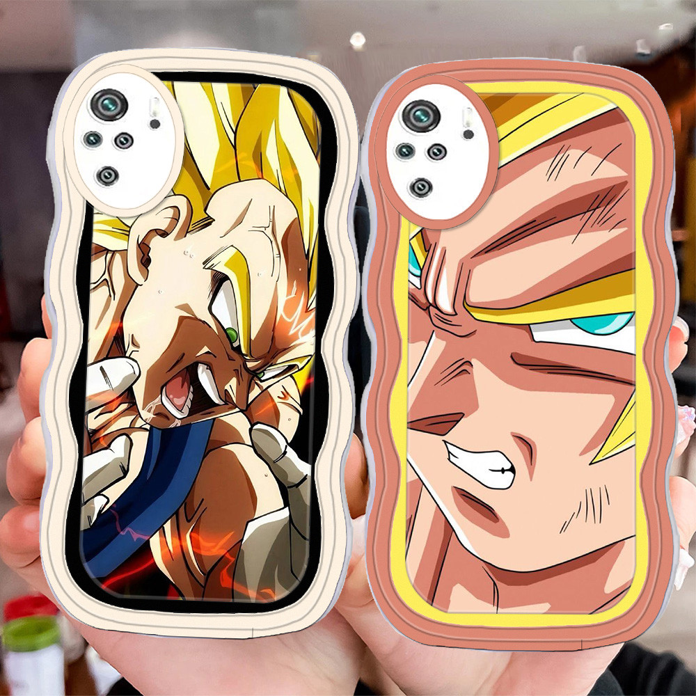D-77 Goku Dragon Ball Transparan Casing untuk Xiaomi Redmi Note 10 10S 10C Pro Max 5G Case