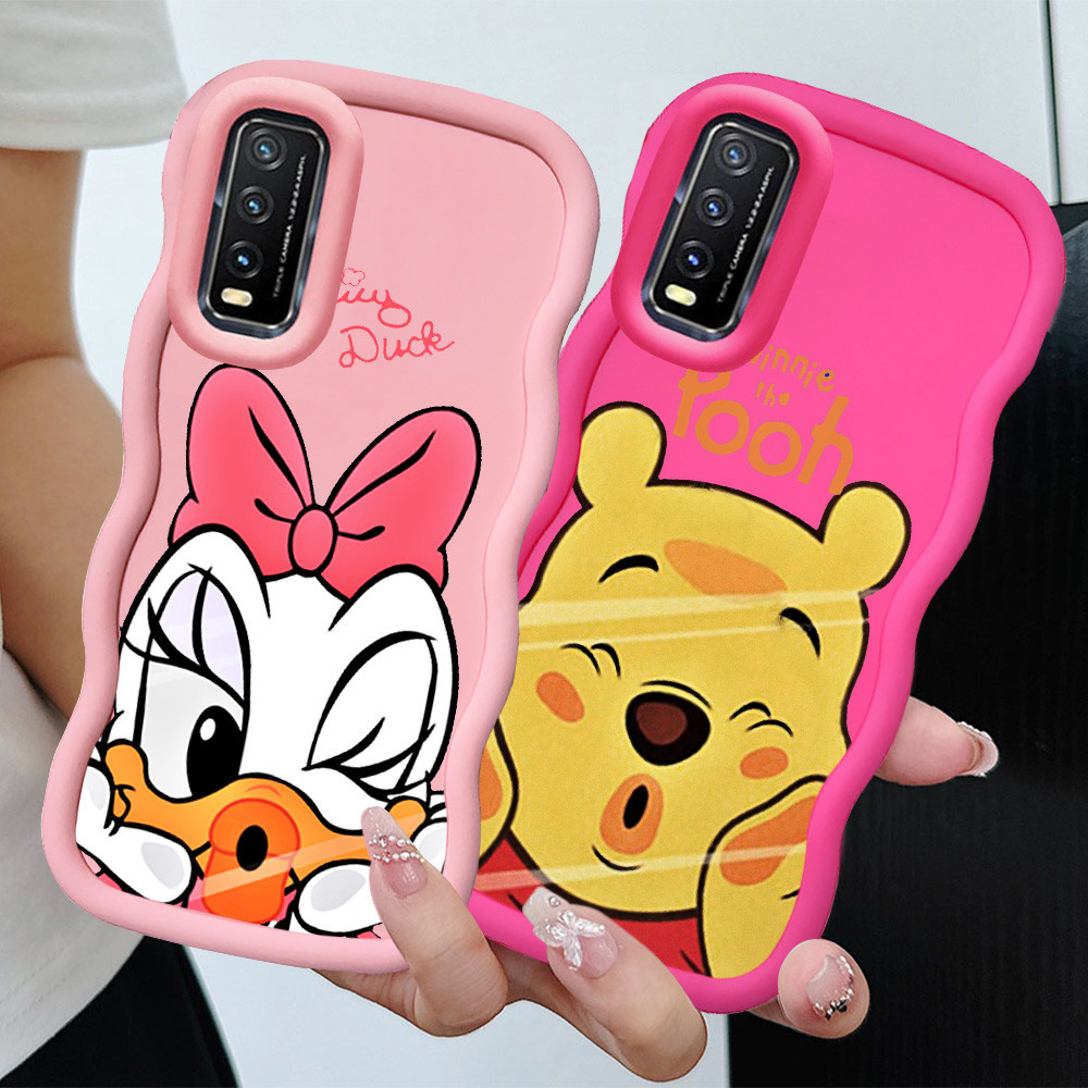 KL32 Donald Duck Pooh Casing untuk VIVO Y20i Y12s Y11s Y20 Y12a Y20t Y20a Y20g Y20s Case Merah Muda