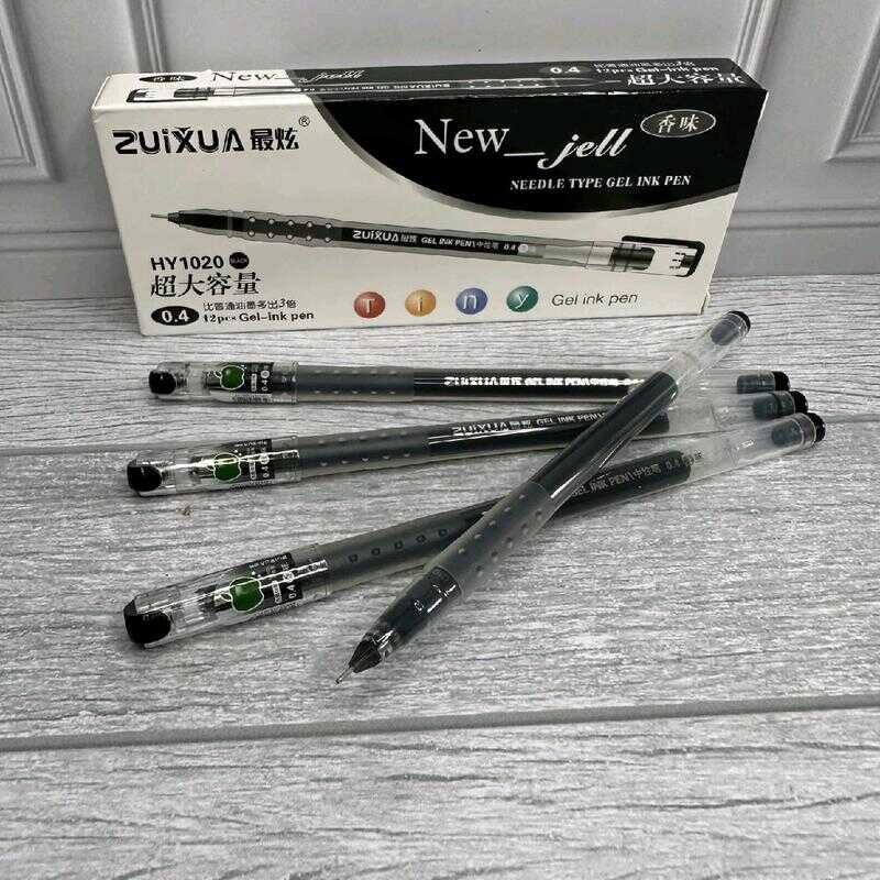 

Azka Stationery SELUSIN ( 12 PCS ) New Pulpen 0.4 mm Gel Pen Zuixua / Van-Art 0.4mm Hitam Tinta murah