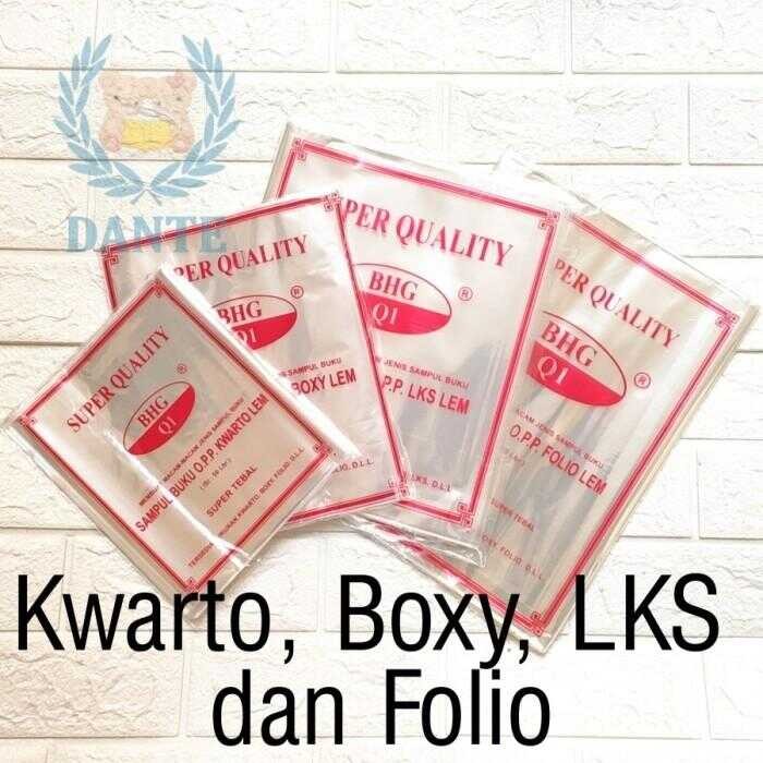 

Sampul Plastik Lem BHG utk Buku Kwarto Boxy LKS Folio 50 Lembar