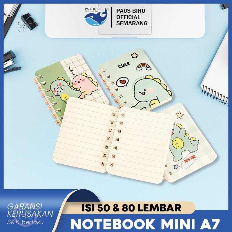 

Paus Biru - Notebook A7 Catatan Scrapbook Mini Buku Notes Kecil Alat Tulis Sekolah 50 / 80 Lembar Paper Stationery