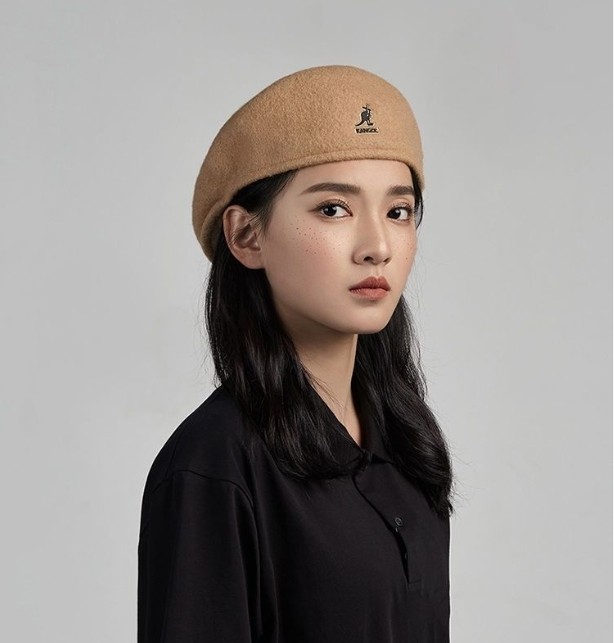 Kangol topi kanguru wol wol 504 retro selebriti pelukis topi pasangan pria dan wanita bisa kita paka