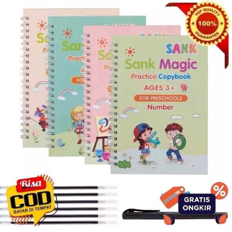 

[TR] 4pcs Sank Book Free Bolpen Tulis aib Tidak Perlu Menghapus Dan Tinta Coretan Menghilang Sendiri Dalam 30 Menit