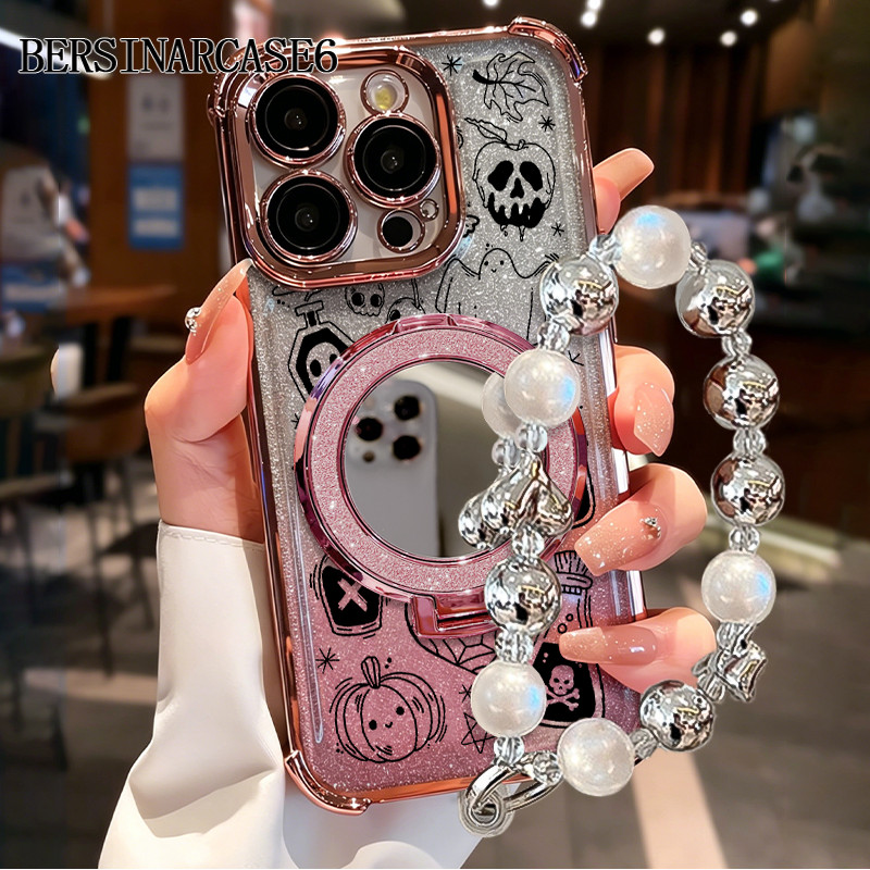 Case Vivo Y20 Y19 Y21 Y20 Y19S V40 LITE Y91 Y12 Y15S Case Dengan Stand Cermin Bracket Stand With Str