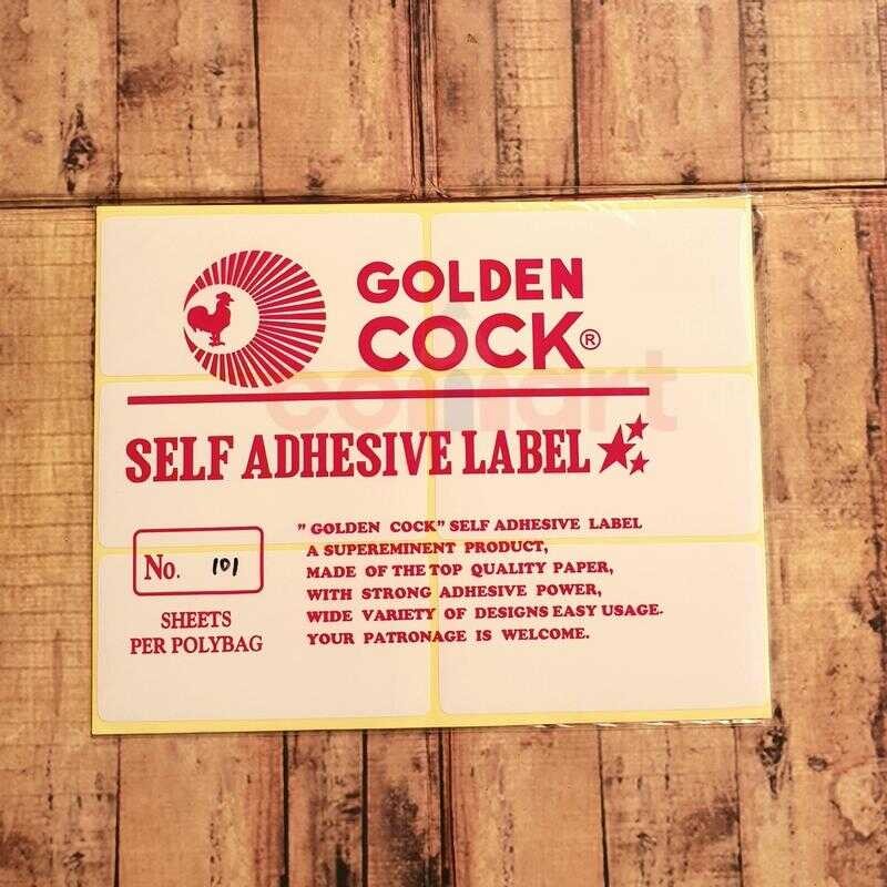 

Golden No. Self Adhesive Label 101 - Sticker