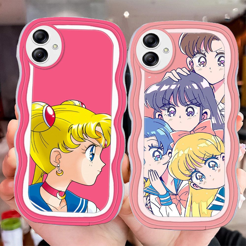 D-25 Sailor Moon Transparan Casing untuk Samsung A03 Core A05 A03S A06 A04 A04E A05S A07 Case