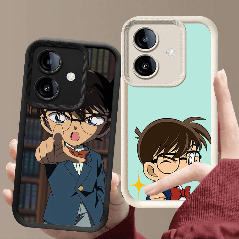 R97 Detective Conan Casing untuk Xiaomi Redmi 15C Poco C65 13C K60 Ultra M7 A1 A2 Pro 5G Hitam dan P