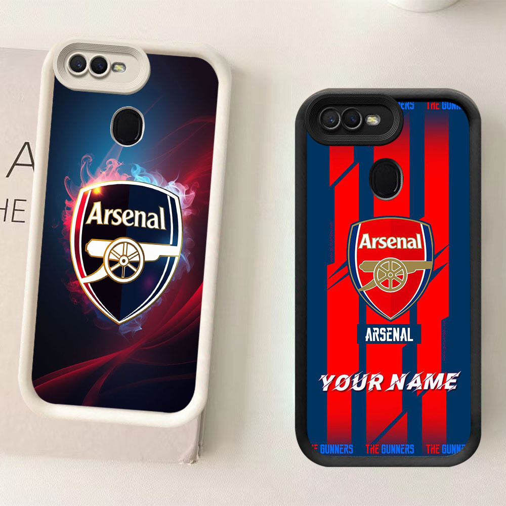 ST1 Arsenal Casing untuk OPPO A5S F5 A12 F9 A12s A7 F7 A11K 2018 Pro Kasus Ponsel