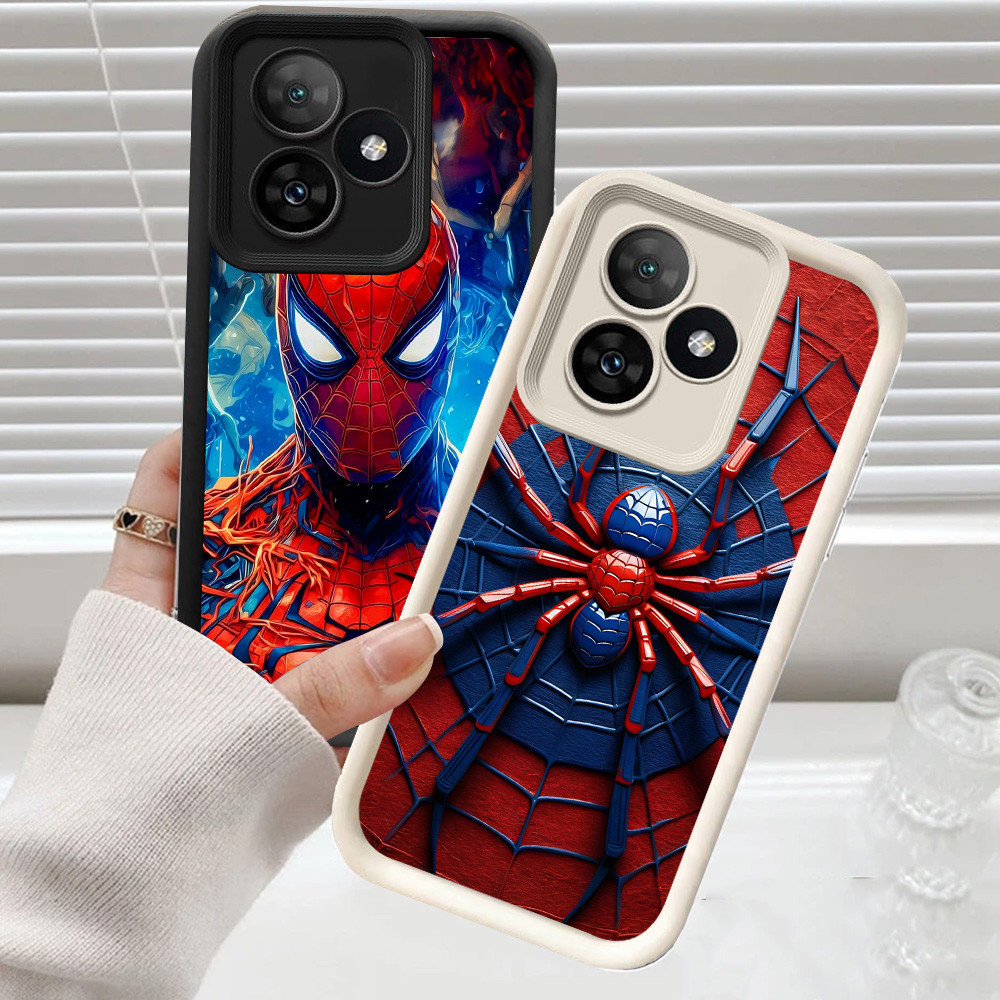 CH87 Spider Man Lembut Casing untuk Realme C53 Note 50 60 C61 C51 Kasus Protektif