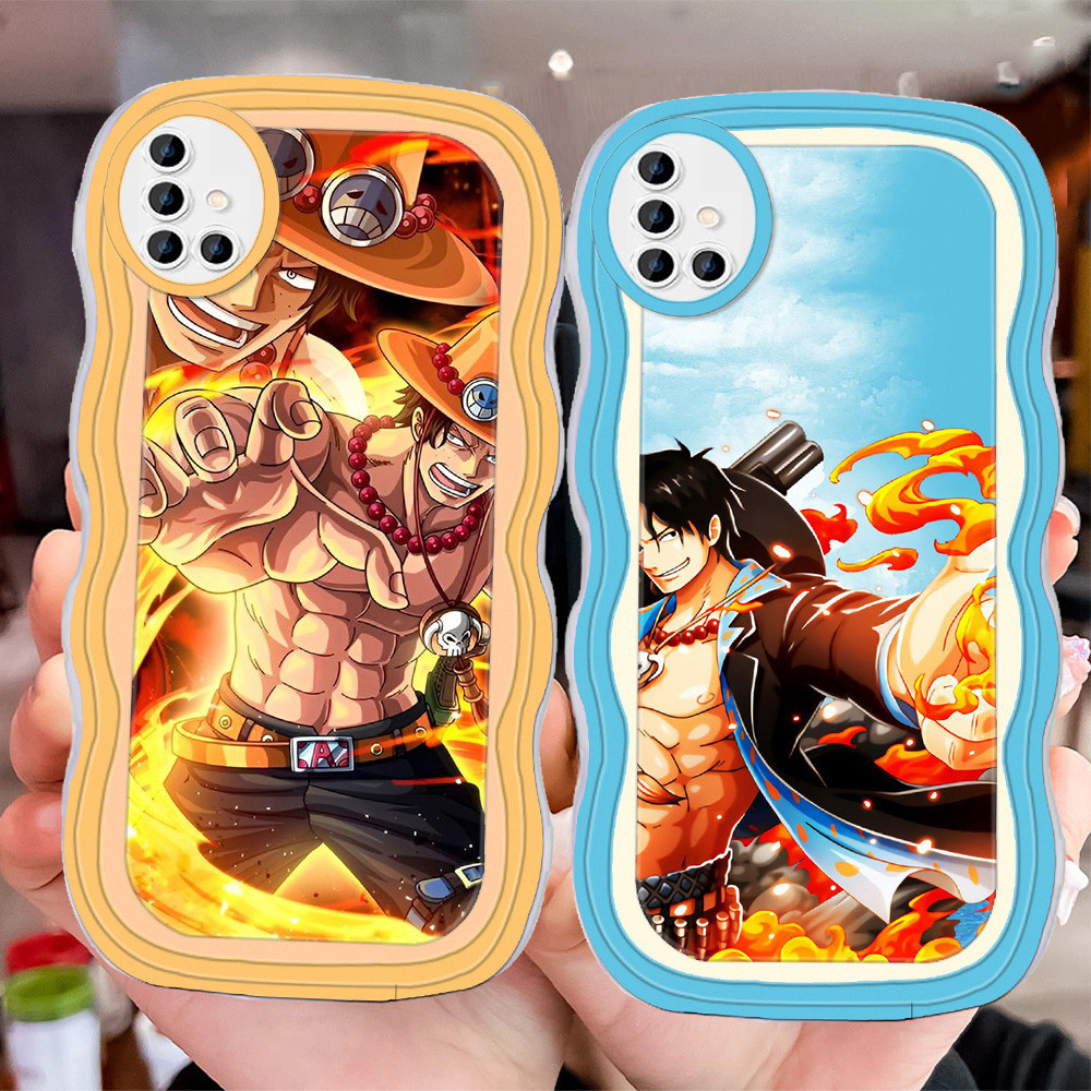 D-18 One Piece Ace Transparan Casing untuk Samsung M21 2020 M30 A71 A51 M30S A31 Case