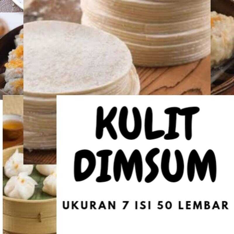 

Kulit ukuran 7 cm isi 50 lembar cocok untuk dimsum somay gyoza