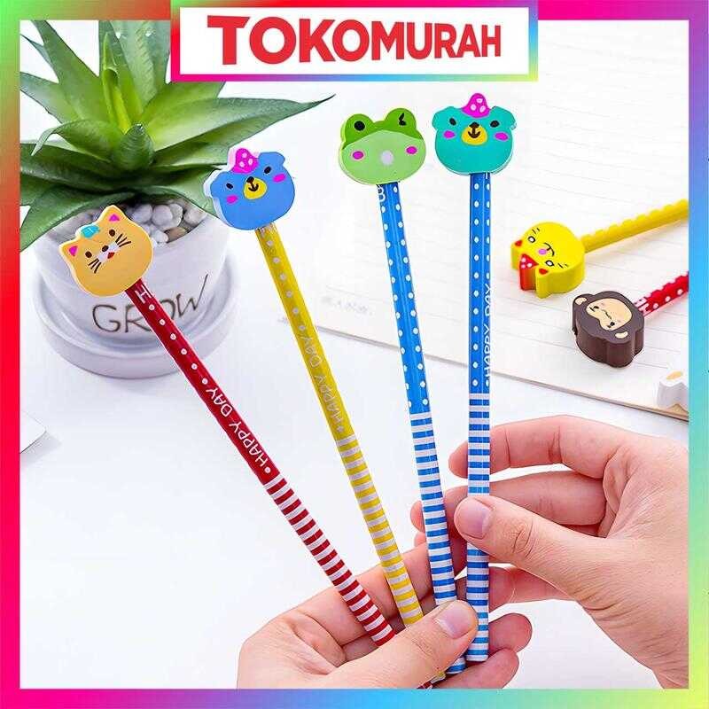 

Pensil Pencil Dengan Penghapus Set Grosir Alat Tulis Souvernir S060