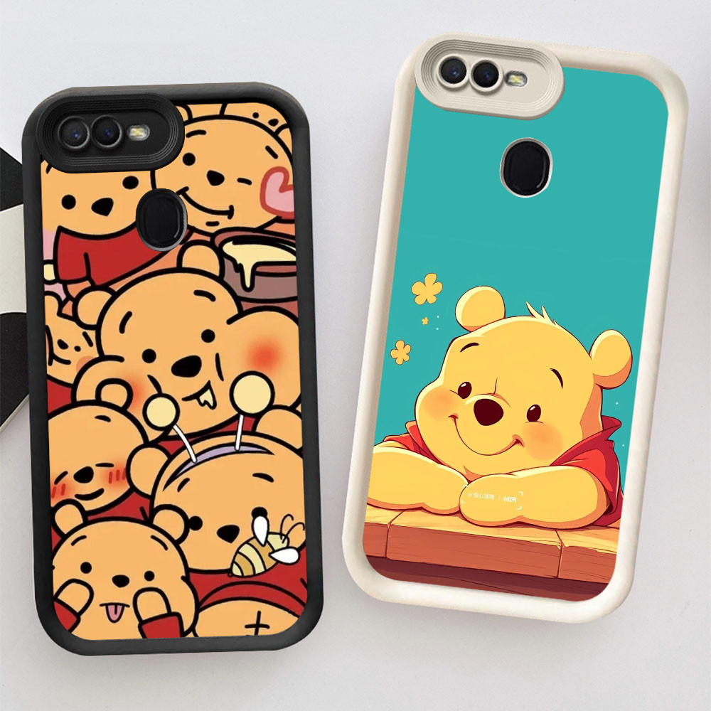 ST32 Winnie Pooh Casing untuk OPPO A5S F5 A12 F9 A12s A7 F7 A11K 2018 Pro Kasus Ponsel