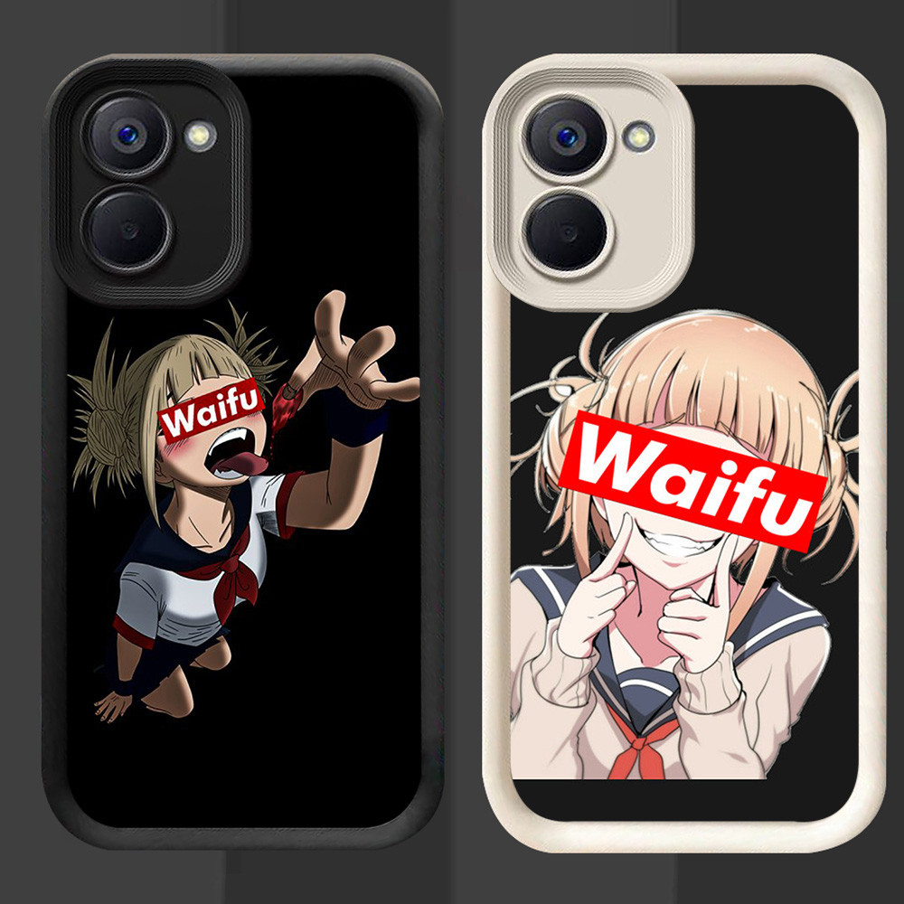 R65 Waifu Anime Girl Casing untuk VIVO Y27 Y18i Y27s Y36 Y18 Y03 Y03t Hitam dan Putih