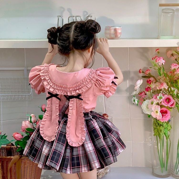 Setelan Seragam JK / JGMS Anak Perempuan 2025 / Baju Sekolah Jepang Style Korea / Two-Piece Atasan +