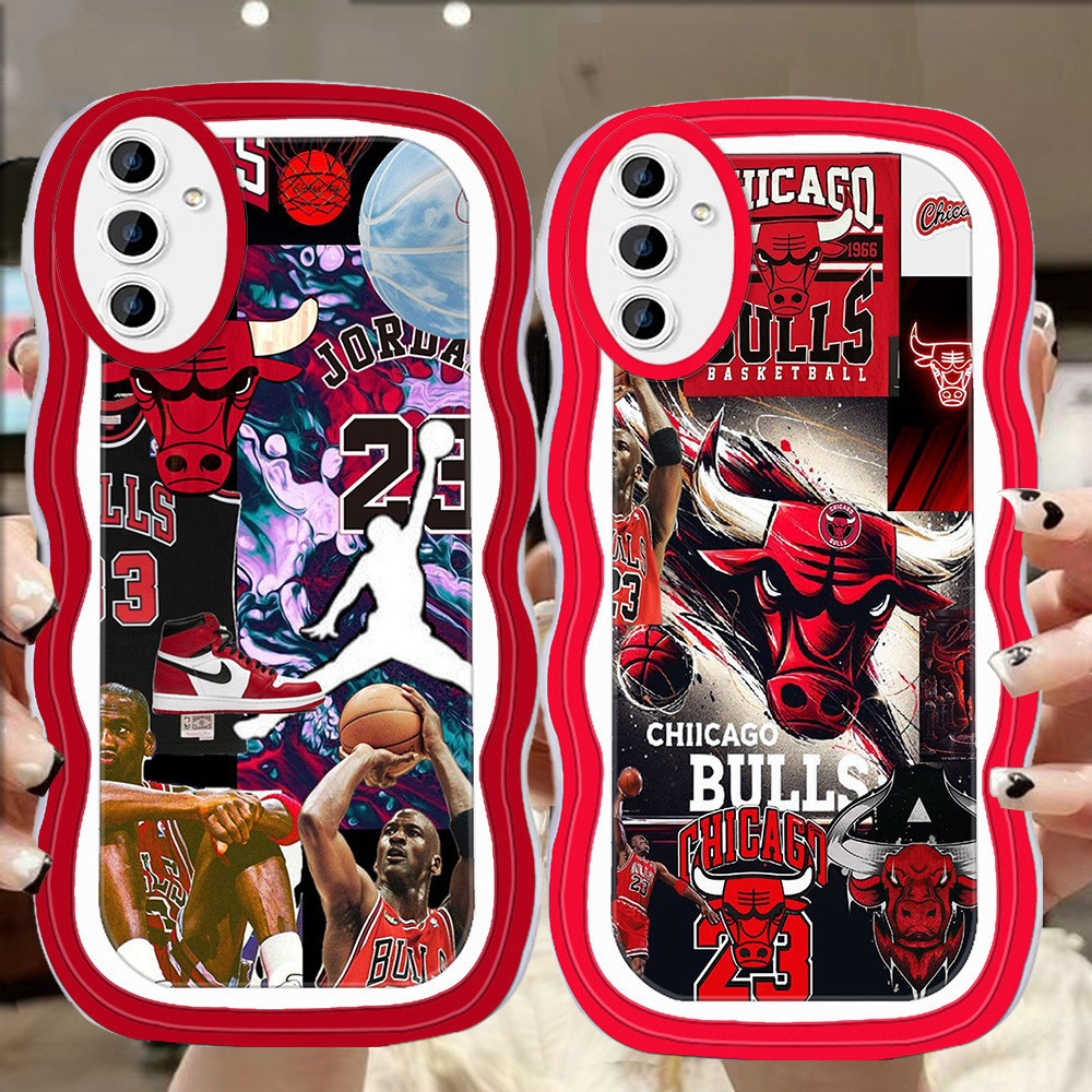 A-41 Basketball Logo TPU Casing untuk Samsung A72 A52S A32 A52 A33 A53 A13 A23 5G Transparan Case