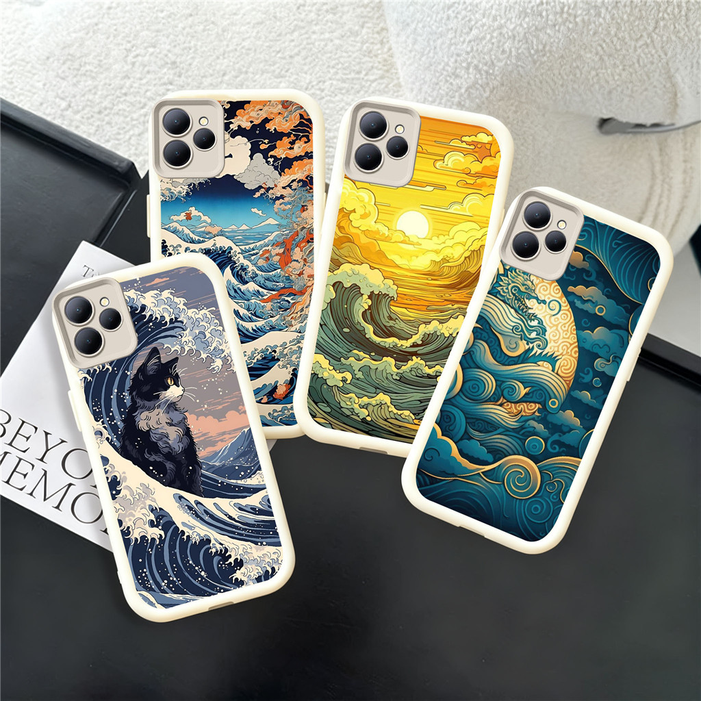 UQ92 waves Casing untuk Hp Plating ITEL Infinix Zero Smart A70 6 Smart6 8 Smart5 P55 7 Note40ProPlus