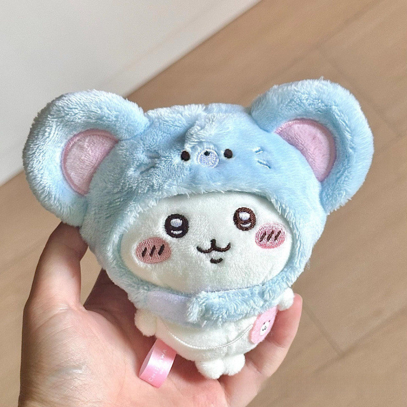 Bag Charm Lucu Gantungan Kunci Mainan Plush Jiyikawa Lucu Berbentuk Beruang Kartun Sanrio Seri Taiya