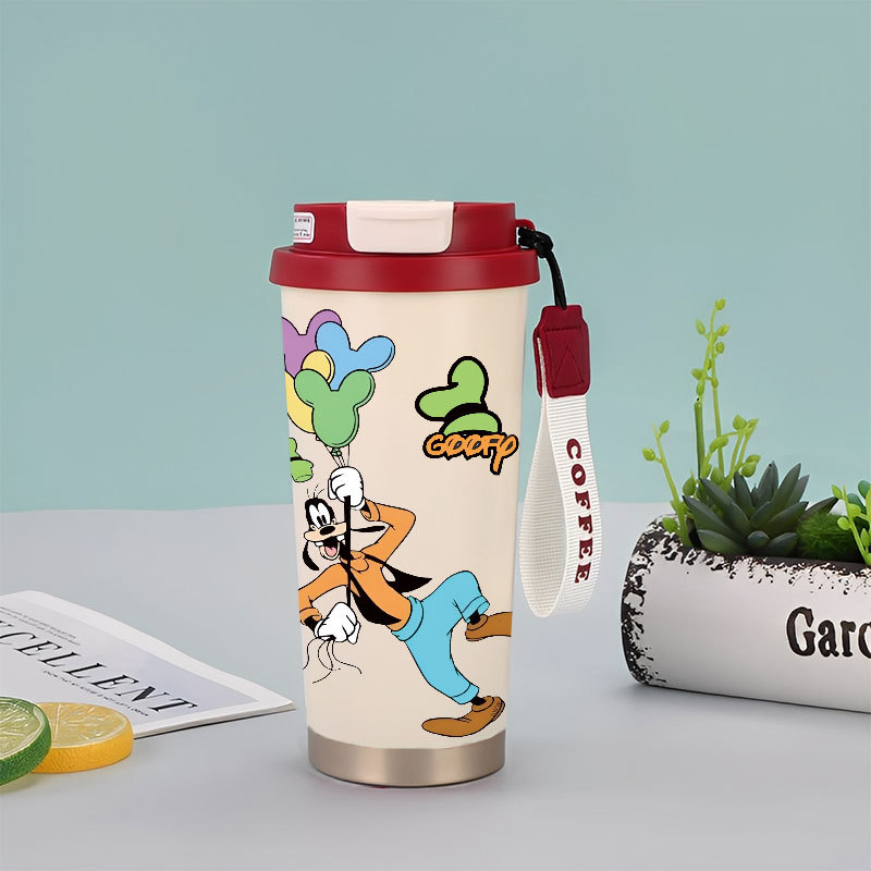 Goofy Disney Tumbler Kopi Stainless Steel CUP 500 ML Vacuum Mug Termos Coffee Cup CUPLXSP01020