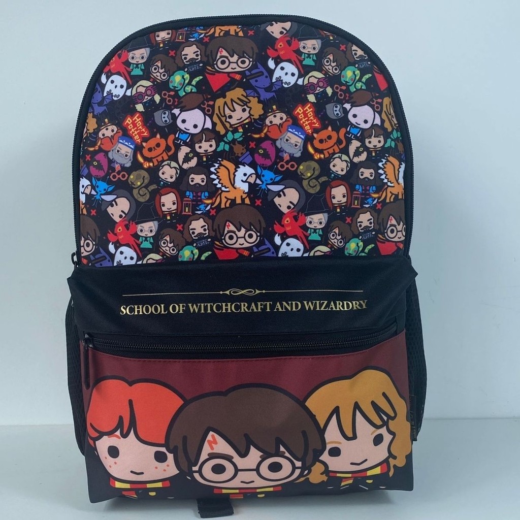 Backpack Sekolah Harry Potter - Tas Ransel Anak Remaja SMA SMP, Desain Hogwarts Trendi Kapasitas Bes