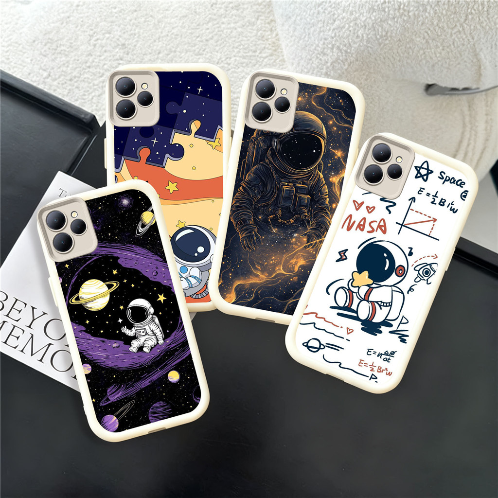UQ8 astronaut Casing untuk Hp Plating ITEL Infinix Zero Smart A70 6 Smart6 8 Smart5 P55 7 Note40ProP