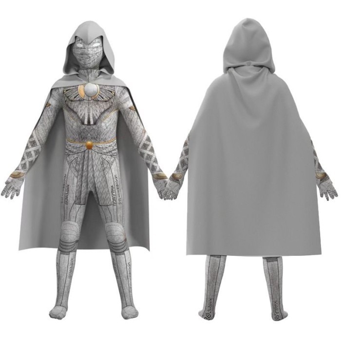 Halloween Moon Moon Knight Cos Kostum Pesta Halloween Superhero Cosplay Jumpsuit