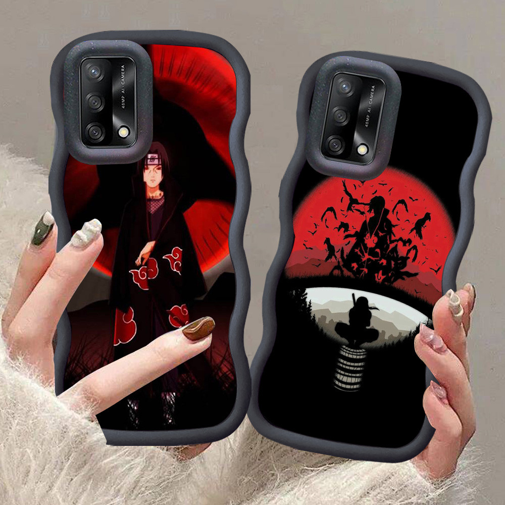 A-12 Naruto Itachi Casing untuk OPPO A52 A92 A95 A72 A74 hitam merah Pink Case