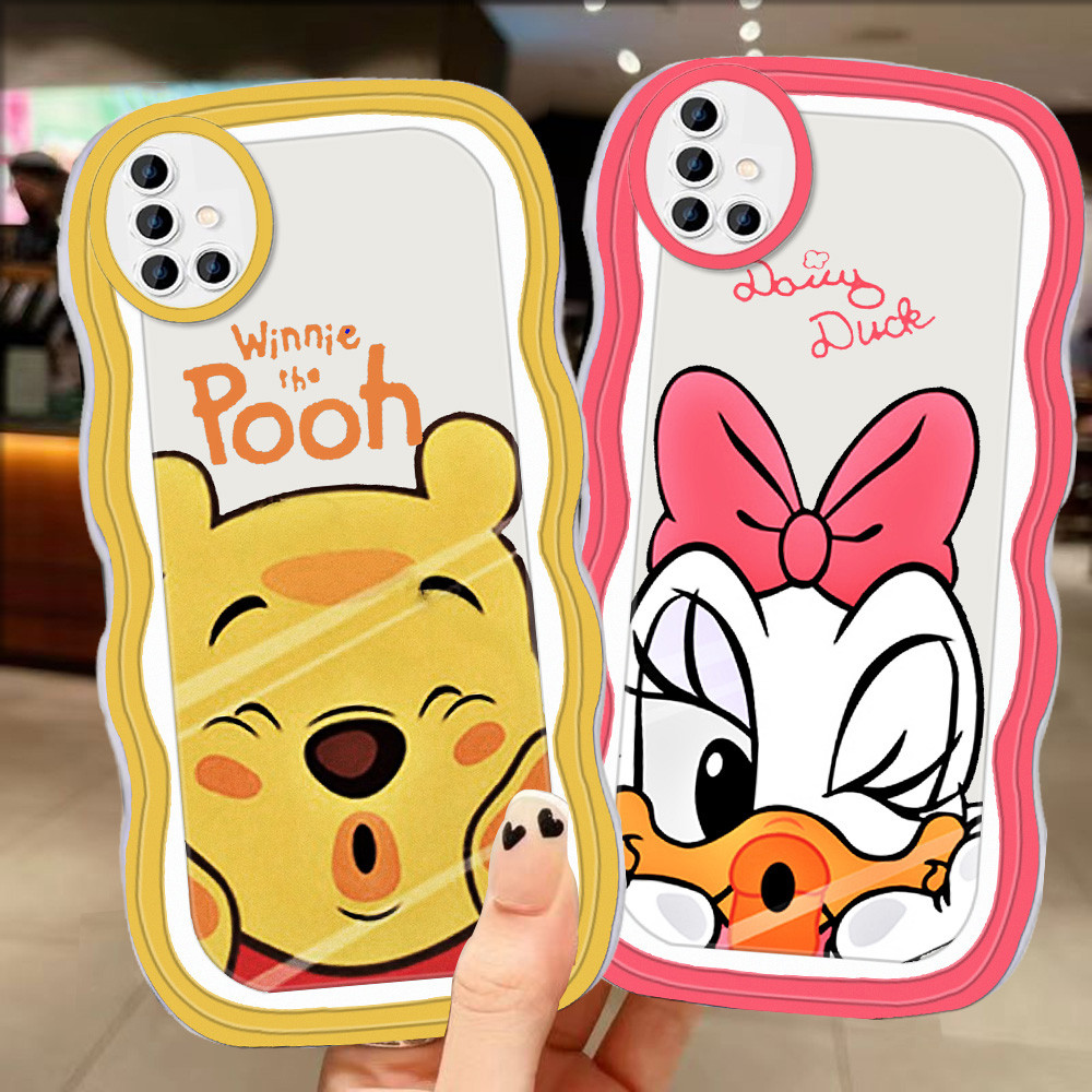 A-66 Donald Duck Pooh TPU Casing untuk Samsung A71 A31 M21 M30 A51 M30S 2020 Transparan Case