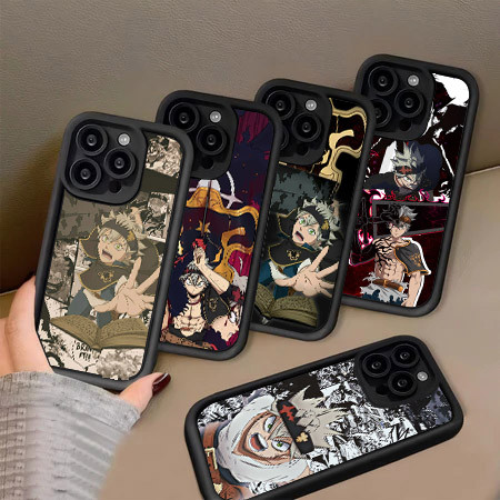RK16 Black Clover Silikon Hp Plating Casing untuk VIVO V9 Y95 Y30 Y50 Y17 Y91i Z1 Y81S Y66 Y12 Y93 V