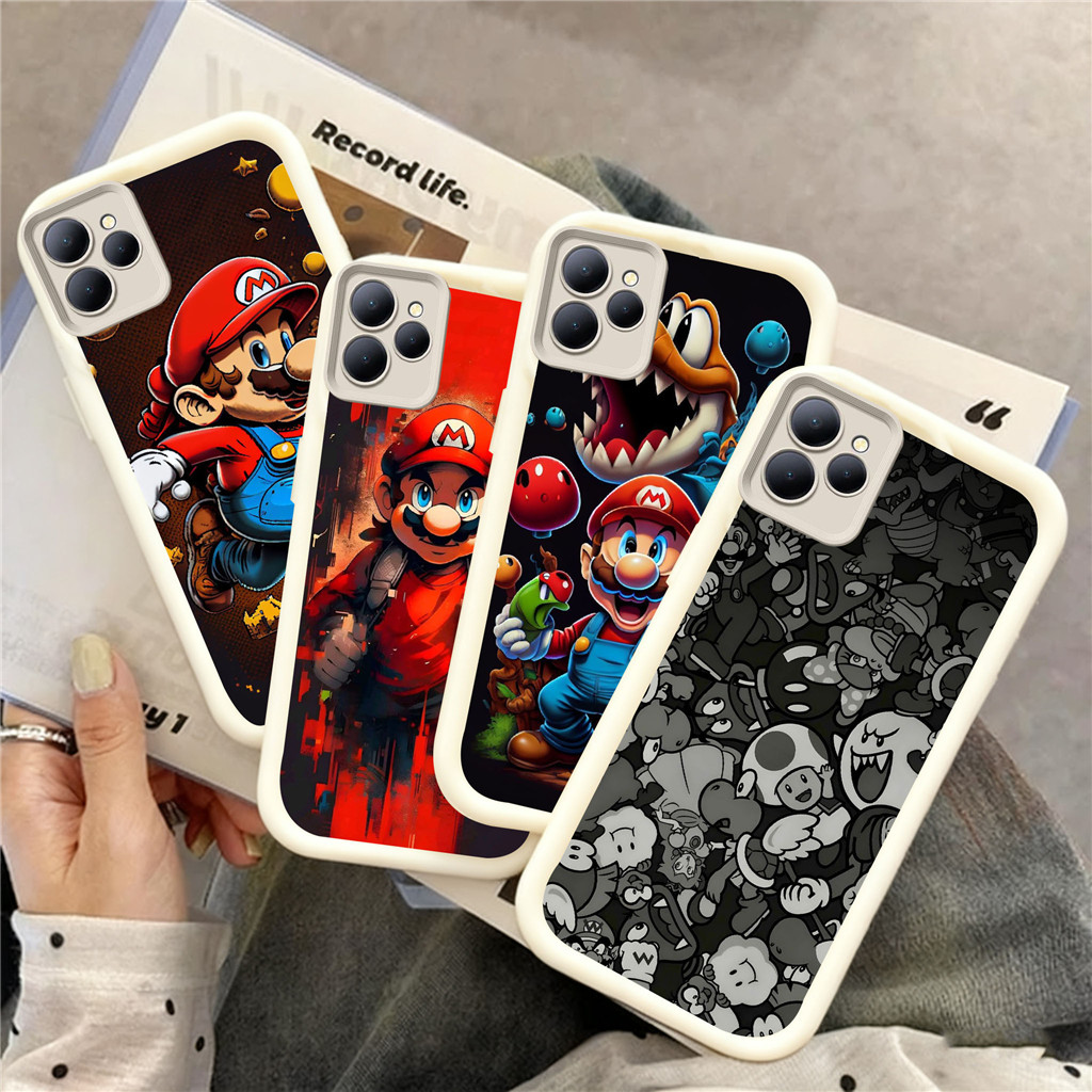 UQ57 Mario Casing untuk Hp Plating ITEL Infinix Zero Smart A70 6 Smart6 8 Smart5 P55 7 Note40ProPlus