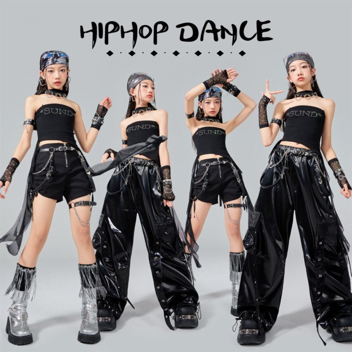 Children's Jazz Dance Performance Costumes Girls Street Dance Suits Children Girls Jazz Dance Costu