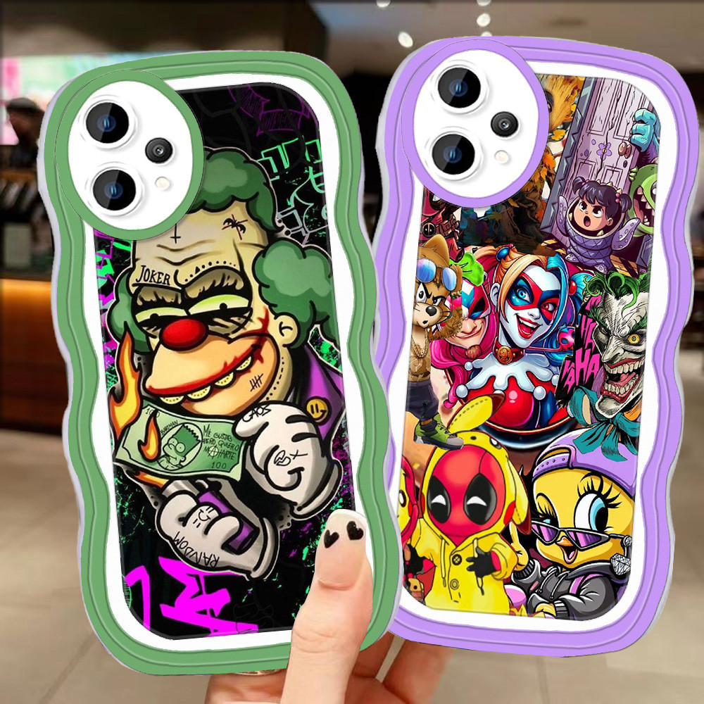 A-103 Joker TPU Casing untuk Realme 14T 15T C31 14 9i C35 9 14X C30 Pro Plus 5G Transparan Case