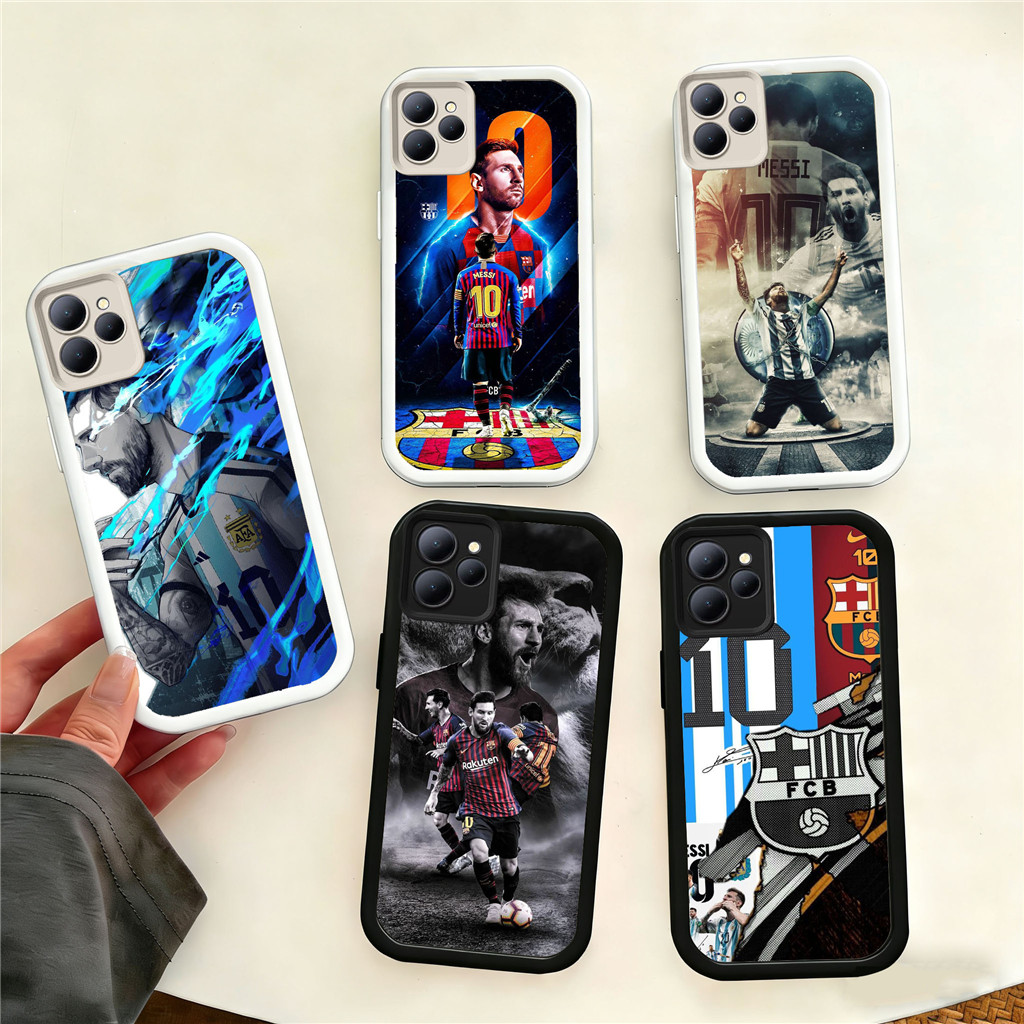 UQ61 Messi Casing untuk Hp Plating ITEL Infinix Zero Smart A70 6 Smart6 8 Smart5 P55 7 Note40ProPlus