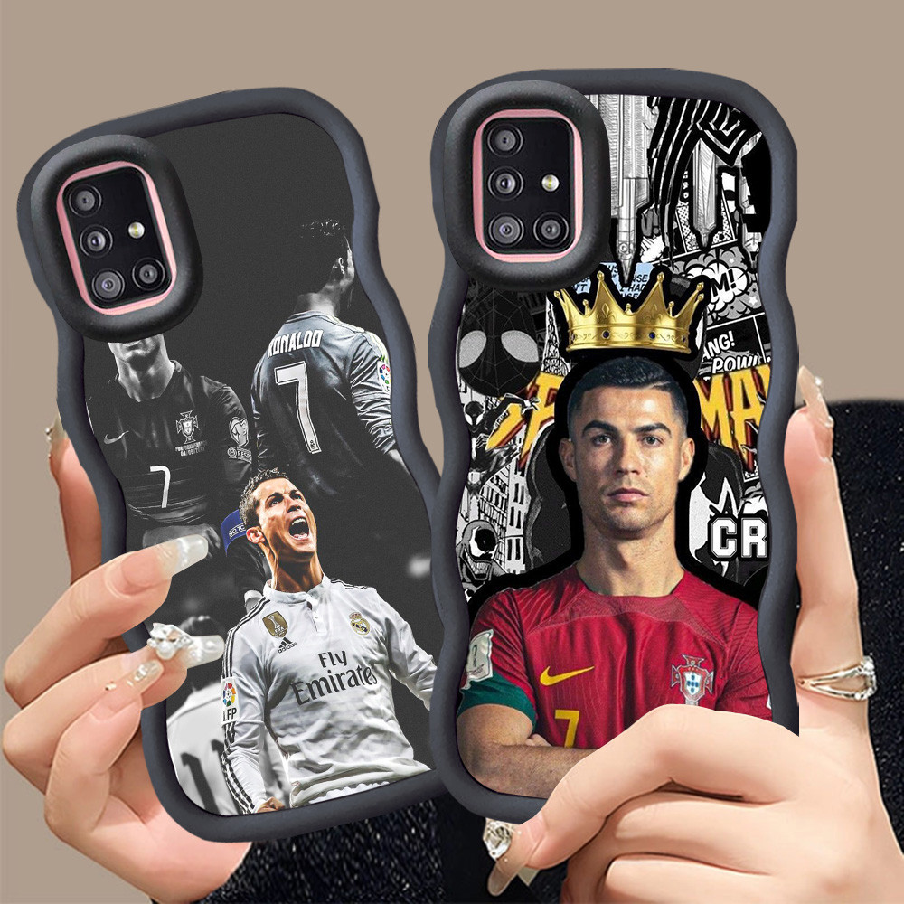 A-6 Cristiano Ronaldo Casing untuk Samsung A03 A03S A31 F02S A51 M02S A02S hitam merah Pink Case