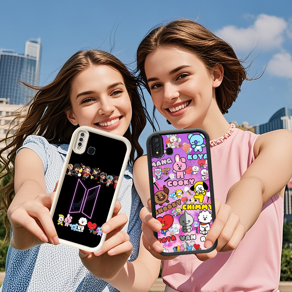 DE-5 BTS Case Casing untuk VIVO Y11S Y91 Y91C Y12S Neo V9 V19 Y19S Y91i Y66