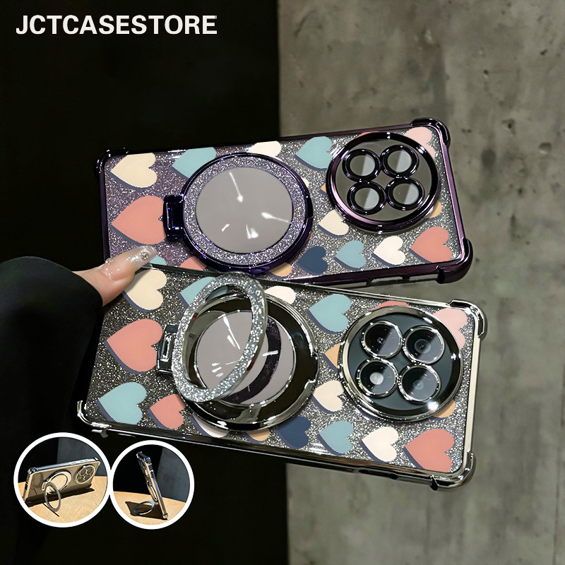 Case Oppo A57 A3X A12 A16S A5 2020 A15S Garskin Dengan Stand Case Oppo A17 A17K A33 Glitter CardCase