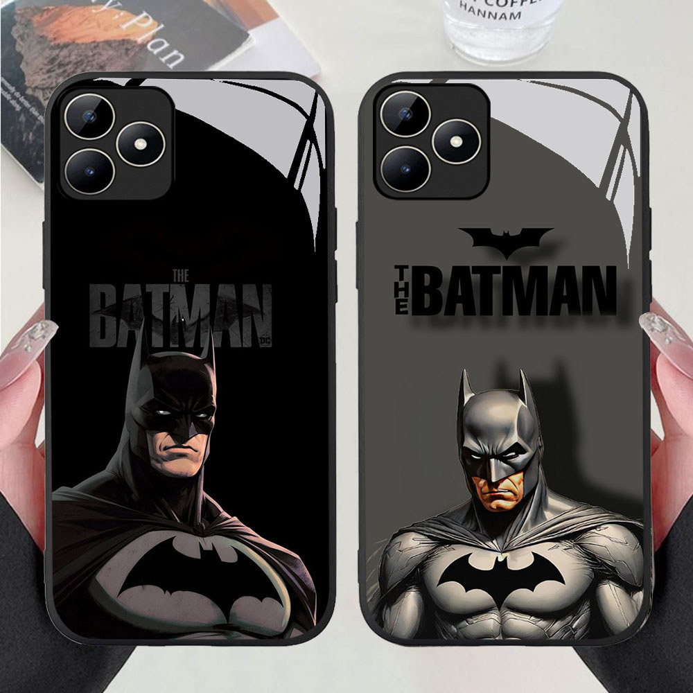 DR-46 DC Batman HD Glass Casing untuk Oppo A3X A3i A40 Realme C53 C31 C35 GT 6 Narzo N53 50A Prime