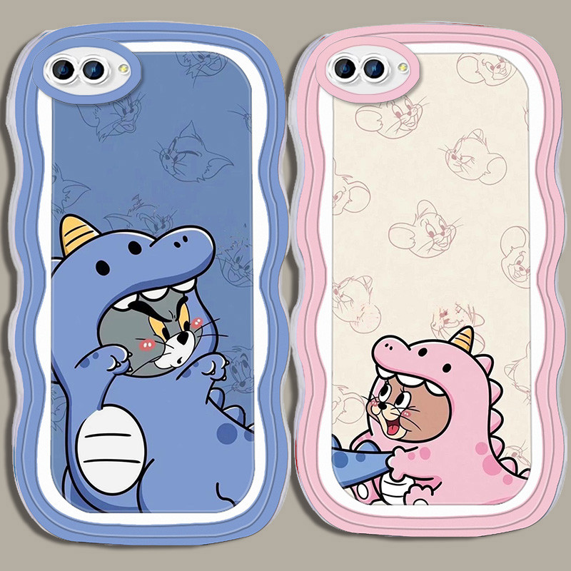 A-10 Cat and Mouse couple TPU Casing untuk VIVO V11 Pro Y91 V9 Y95 V11i Y93 Y91C Transparan Case