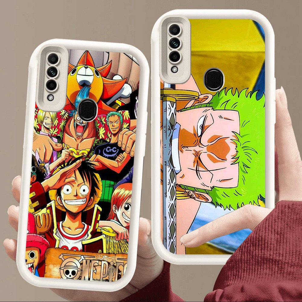 Casing untuk OPPO Reno 3 A31 A33 A53S F15 A53 A91 2020 Putih lembut E53 One Piece