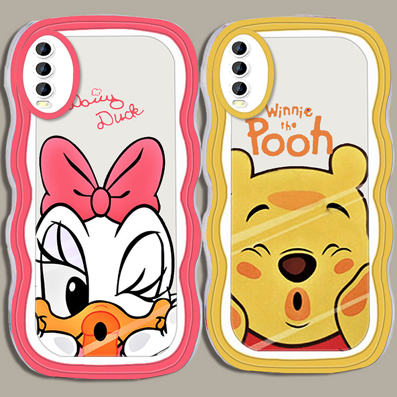 A-66 Donald Duck Pooh TPU Casing untuk VIVO S1 Pro Y20i Y11s Y20g Y20s Y12s Y12a Y20 Transparan Case