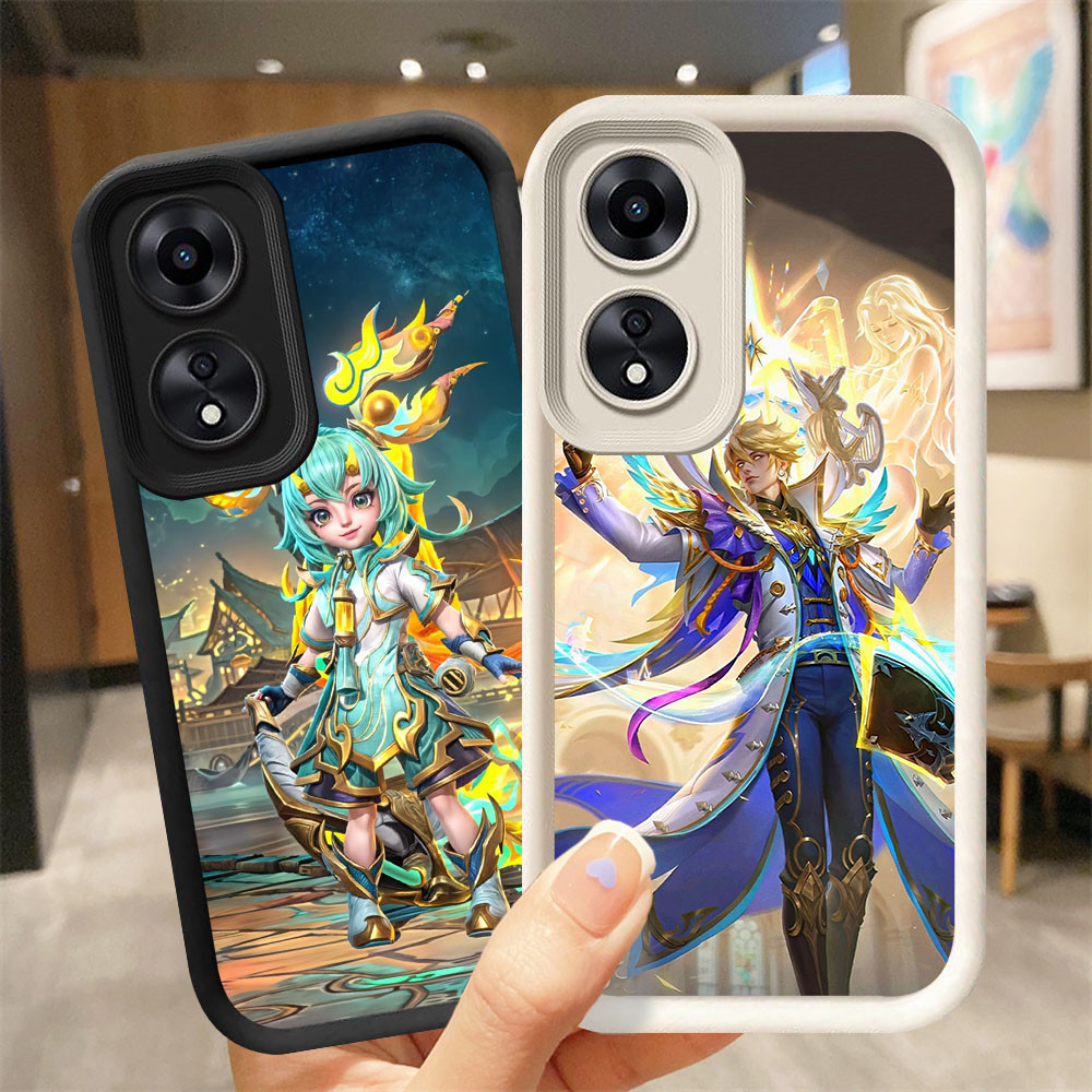 Casing Ponsel Anti Jatuh untuk OPPO A78 A18 A98 A58 A38 A17 A60 5G AD28 Mobile Legends